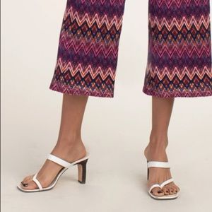 NWT Trina Turk Vega Heel in White Sz.8